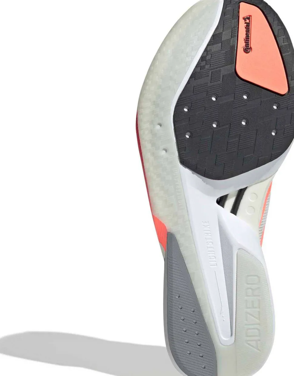 Adidas Men's Adizero Boston 13 Off White / Lucid Orange / Grey