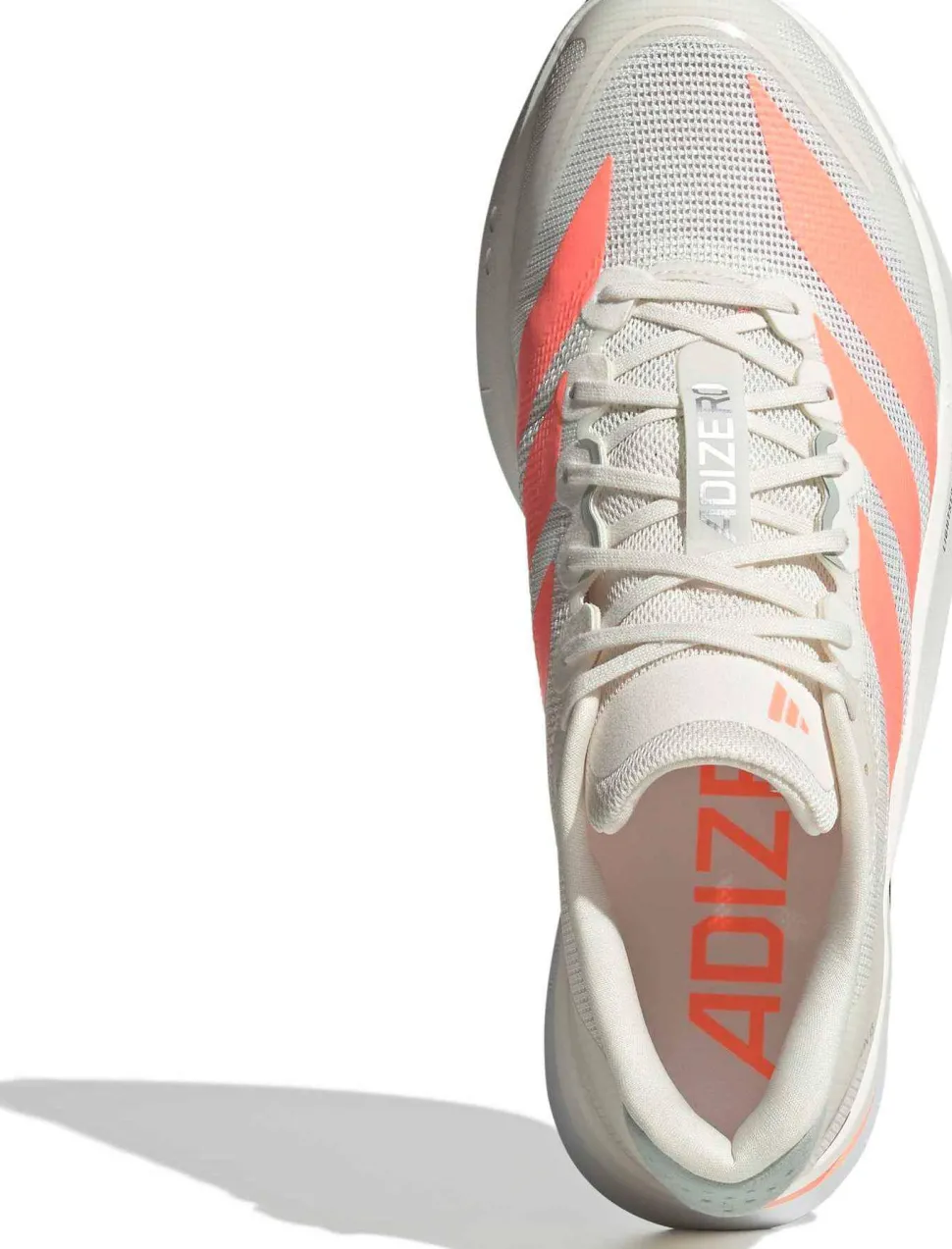 Adidas Men's Adizero Boston 13 Off White / Lucid Orange / Grey
