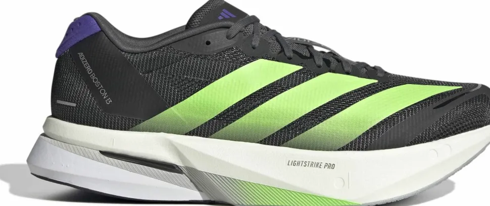Adidas Men's Adizero Boston 13 Core Black / Lime Burst / Energy Ink