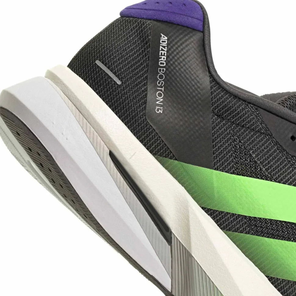 Adidas Men's Adizero Boston 13 Core Black / Lime Burst / Energy Ink