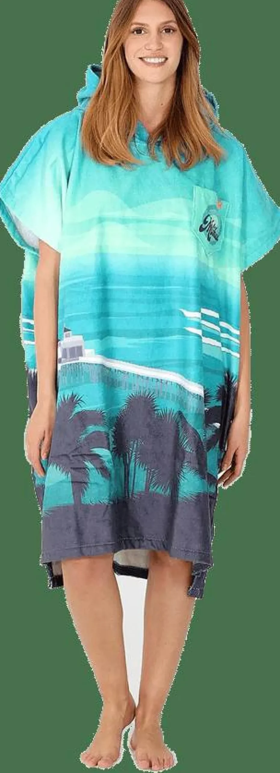After Essentials Poncho Destination Malibu