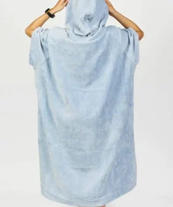 After Essentials Poncho High-End Bleached Blue
