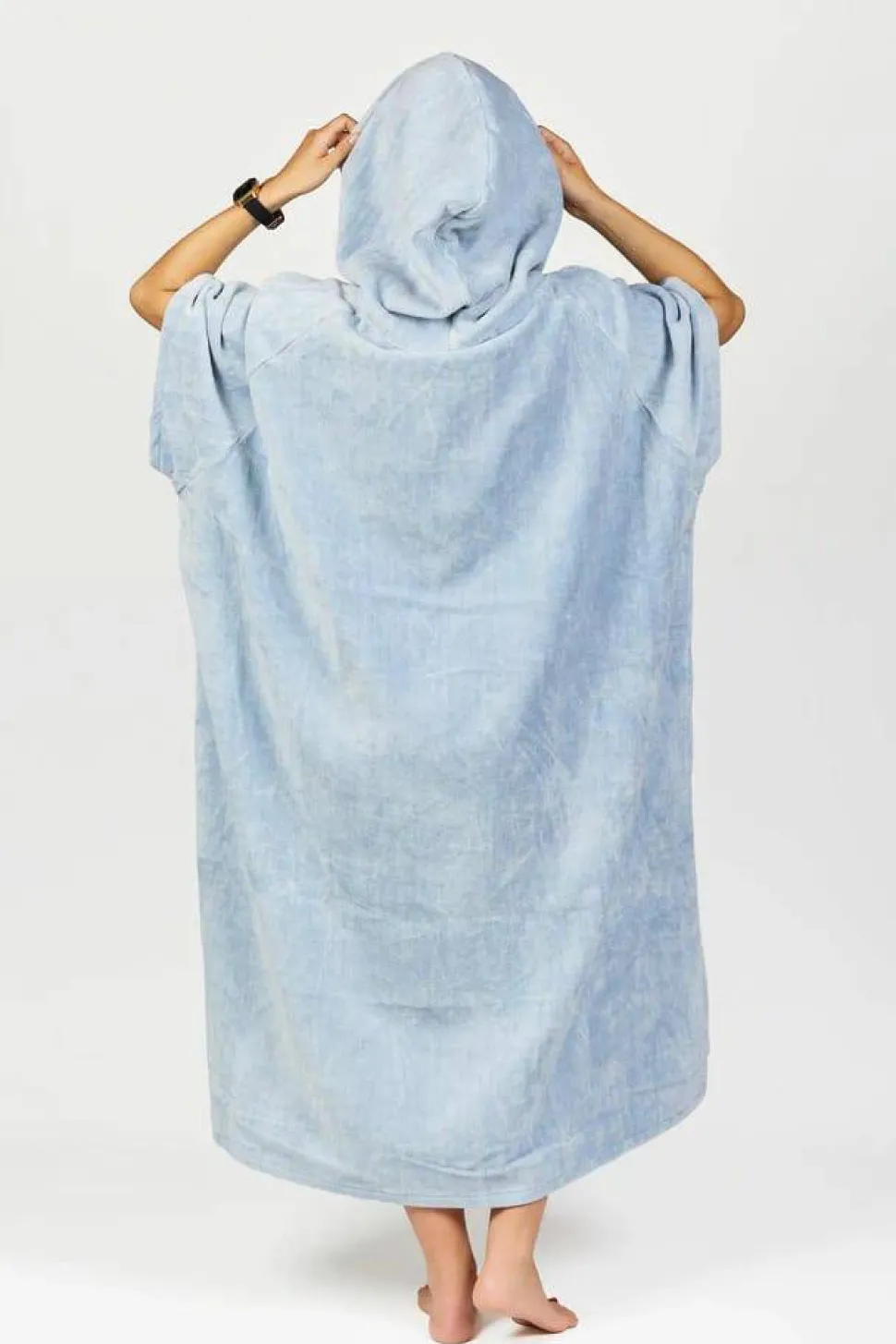 After Essentials Poncho High-End Bleached Blue