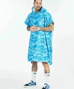 After Essentials Poncho Ocean Blue