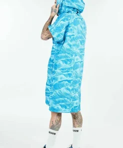 After Essentials Poncho Ocean Blue