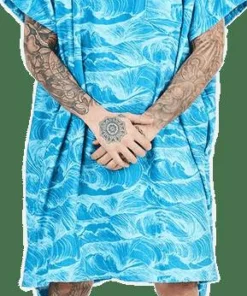 After Essentials Poncho Ocean Blue