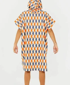 After Essentials Poncho Swim Club Vertigo Sun orange