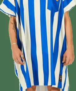 After Essentials Poncho Swim Club Stripes Blue