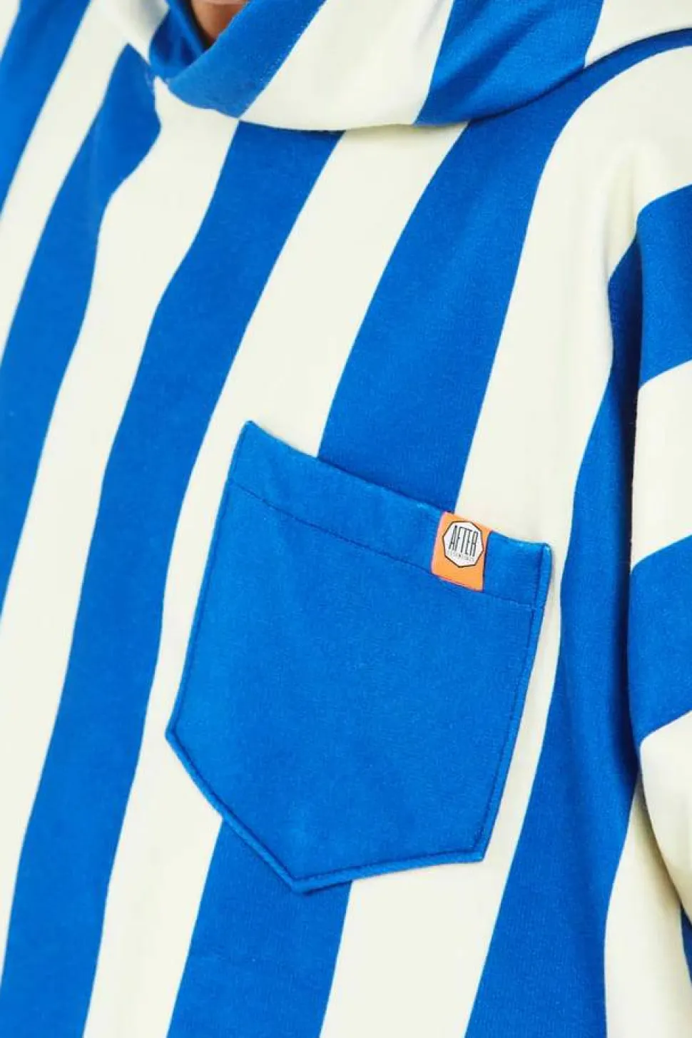 After Essentials Poncho Swim Club Stripes Blue