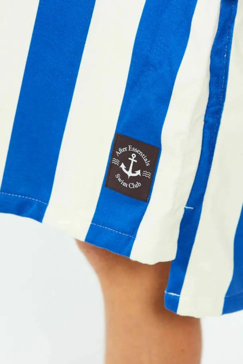 After Essentials Poncho Swim Club Stripes Blue