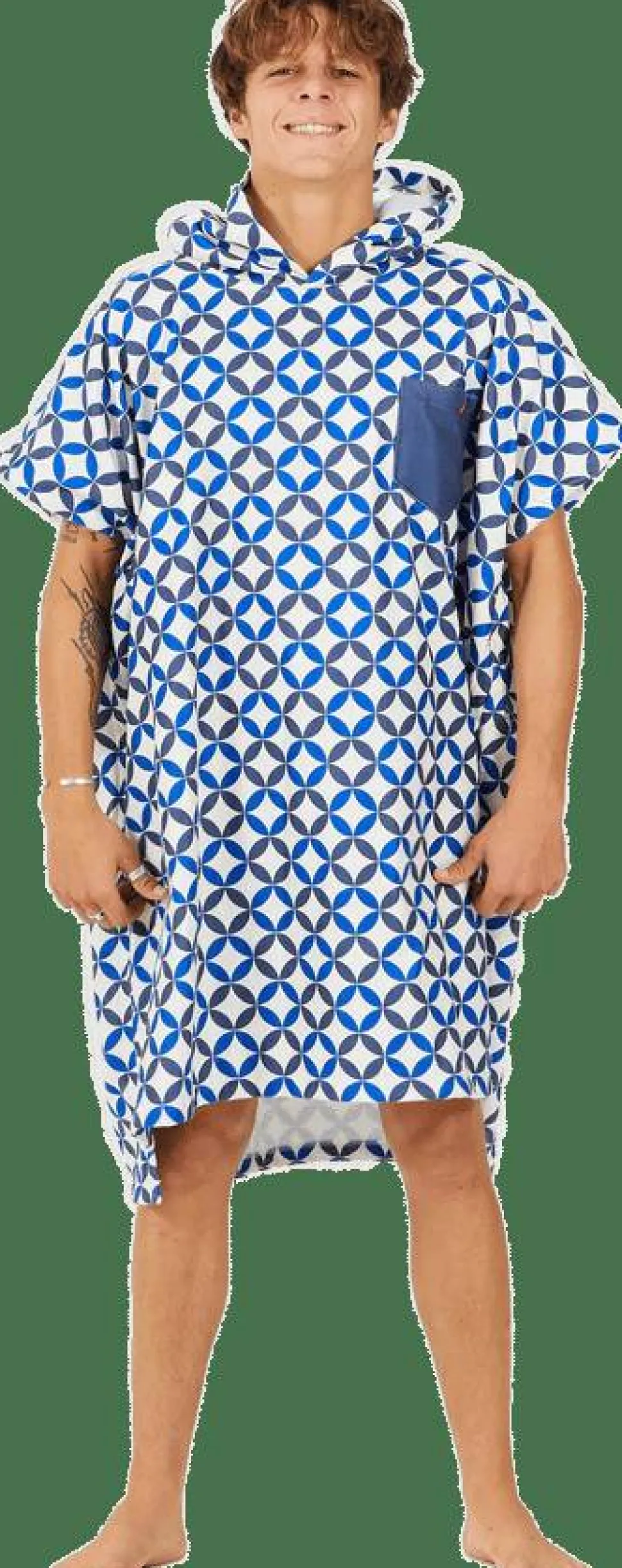 After Essentials Poncho Swim Club Vertigo Bluestar