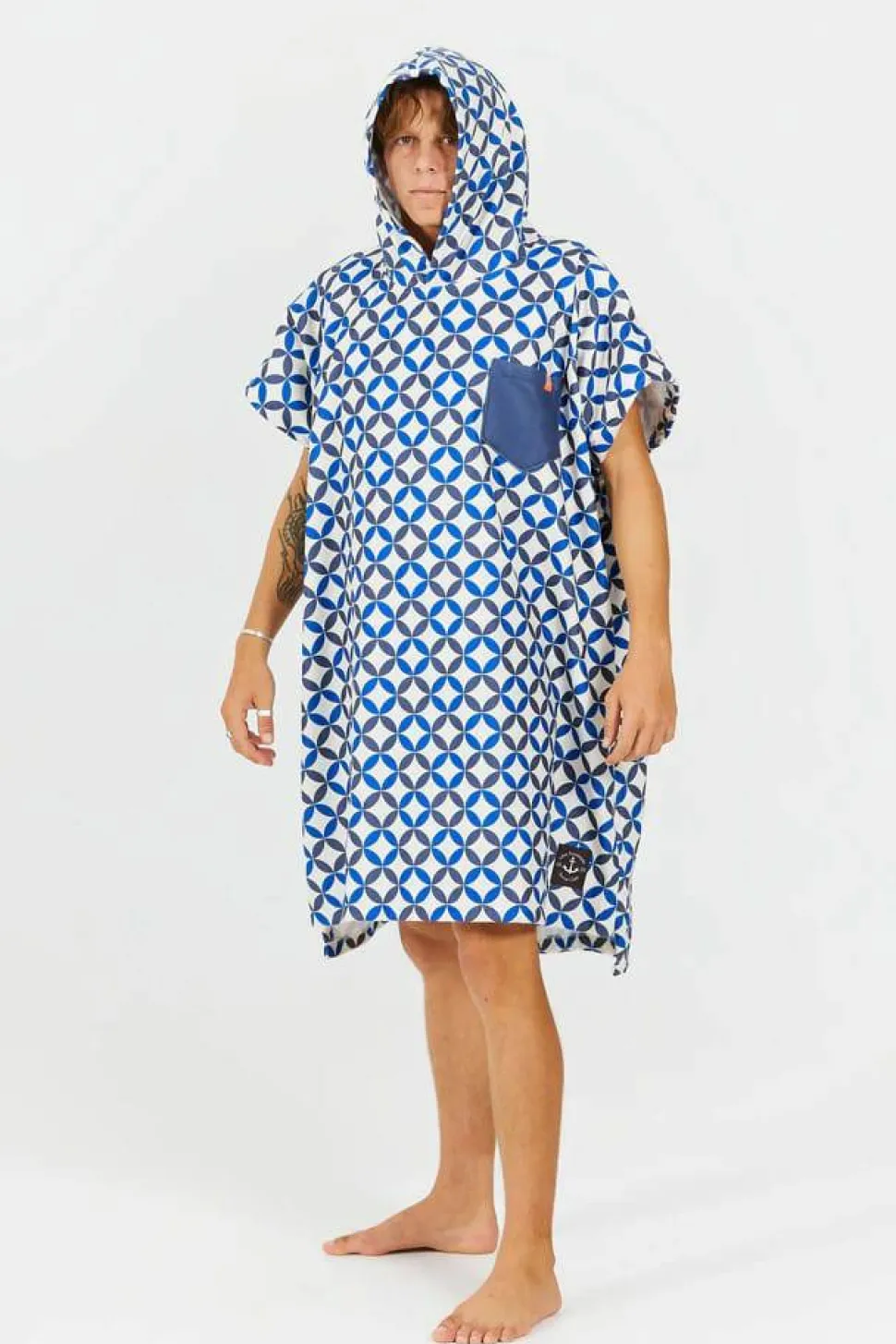 After Essentials Poncho Swim Club Vertigo Bluestar