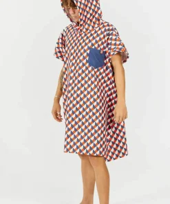 After Essentials Poncho Swim Club Vertigo Orange