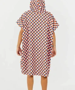 After Essentials Poncho Swim Club Vertigo Orange