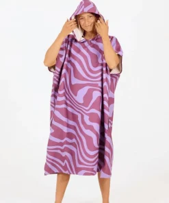 After Essentials Poncho Tech Pocket Crazy Waves