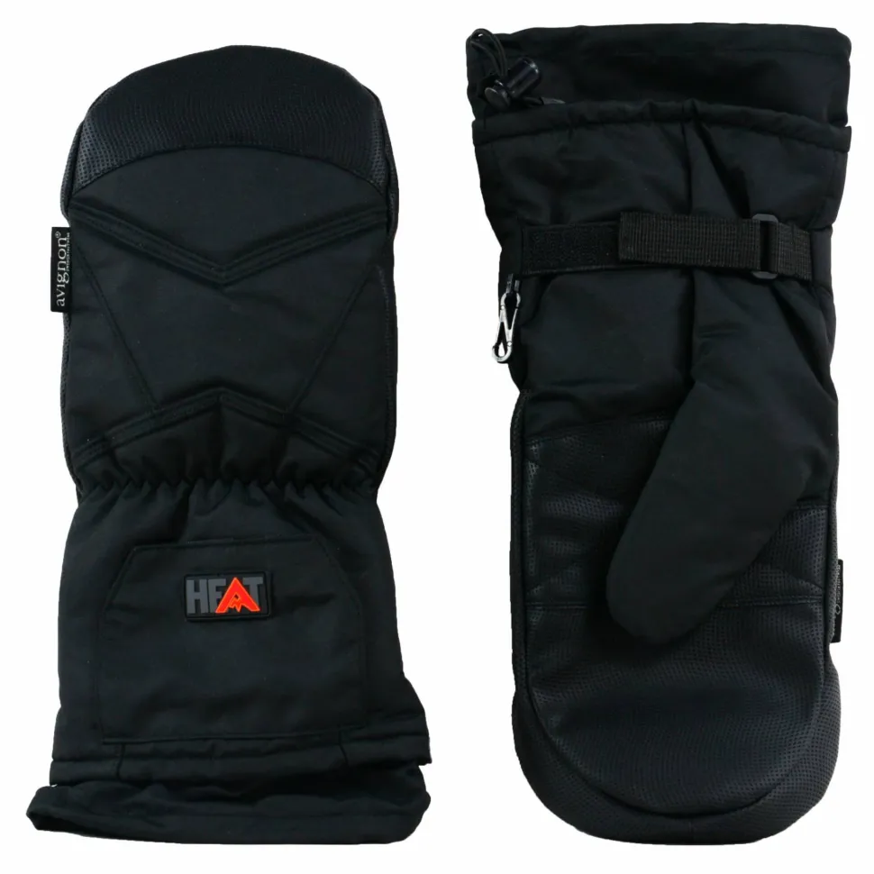 Avignon Unisex Warmth Mitten AA Battery Basic Black