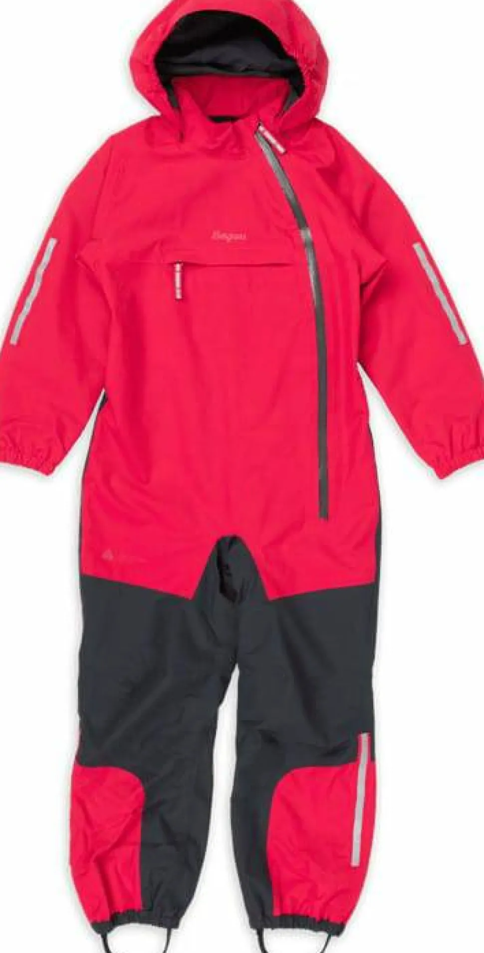 Bergans Kids' Lilletind Coverall Alpine Rose/dark Shadow Grey