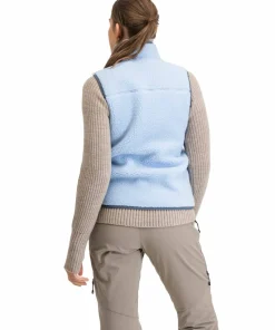 Bergans Women's Lunnan Pile Fleece Vest Cool Blue