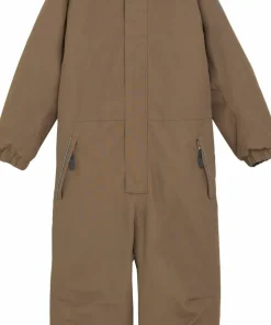 Color Kids Kids' Coverall With Fake Fur Fossil