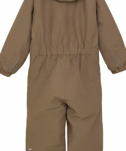 Color Kids Kids' Coverall With Fake Fur Fossil