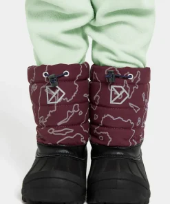 Didriksons Kids' Lumi Boots Grundsund Reflective Wine