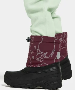 Didriksons Kids' Lumi Boots Grundsund Reflective Wine