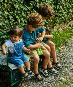 Ecco Kids' Ecco X-trinsic Flat Sandal Multicolor Fir Green