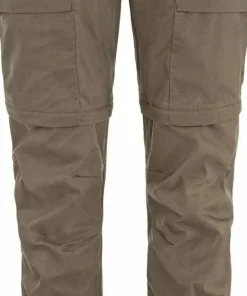 Fjällräven Women's Abisko Hybrid Trail Trousers Zip-Off Suede Brown
