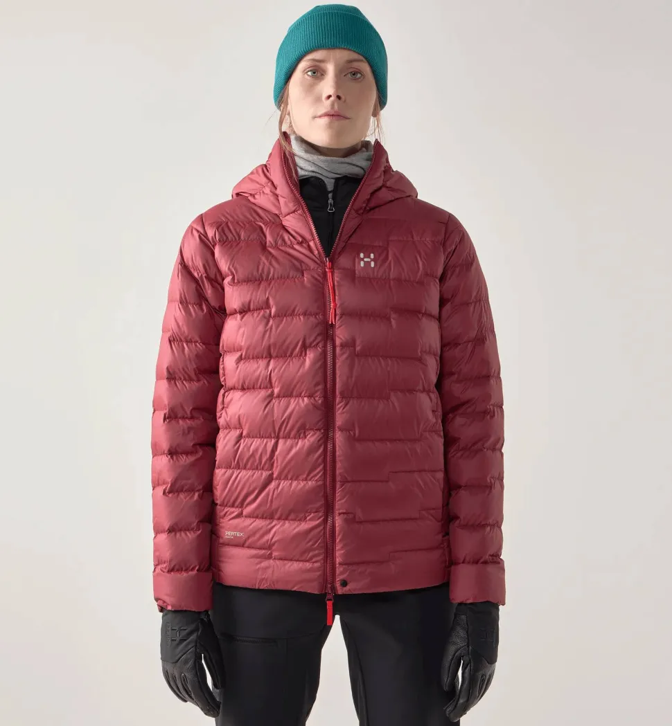 Haglöfs Women's Roc Flash Down Hood Carmine Red