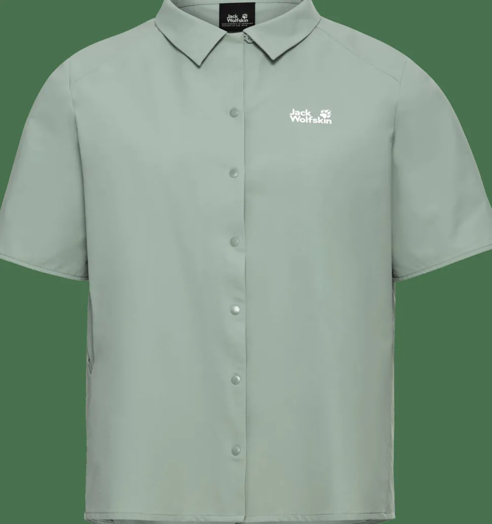 Jack Wolfskin Women's Prelight Suncool Shirt Green Zinnia