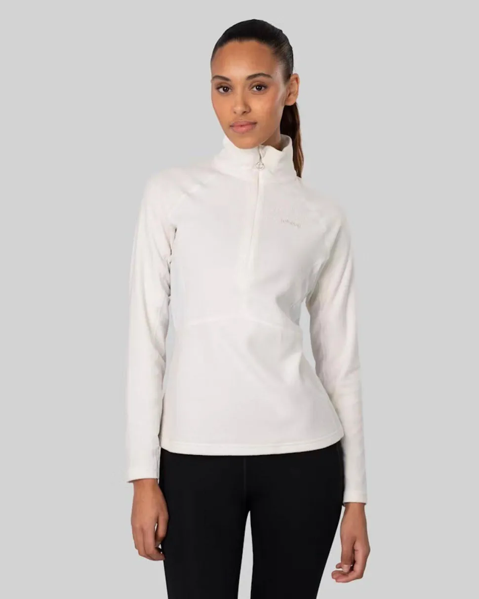 Johaug Women's Fusion Fleece Half Zip Tofu White