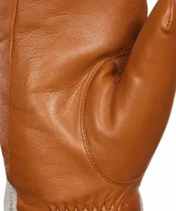 Kombi Women's Ariana Leather and Knit Mittens Moonstone