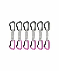 Mammut Workhorse Keylock 12 Cm 6-Pack Quickdraws Straight Gate/Bent Gate Key Lock