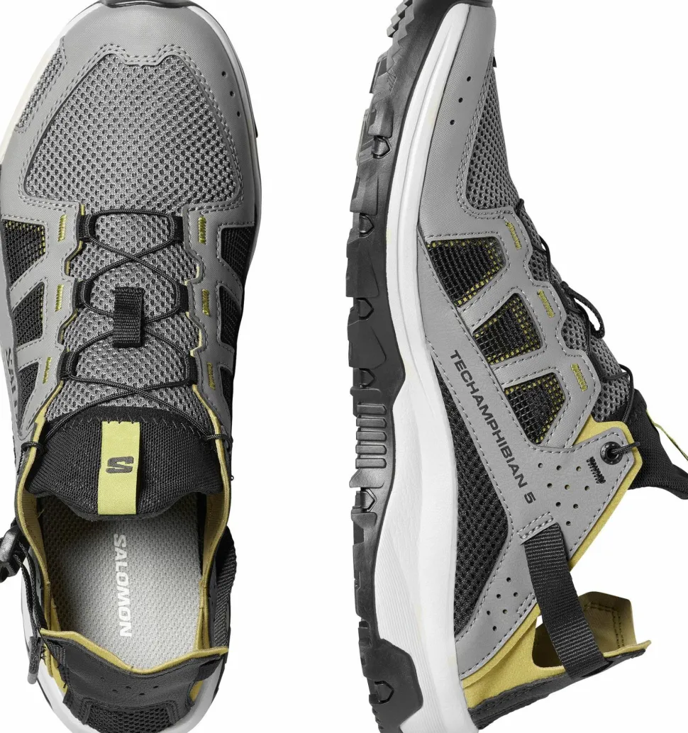 Salomon Men's Techamphibian 5 Castlerock/Willow/Black