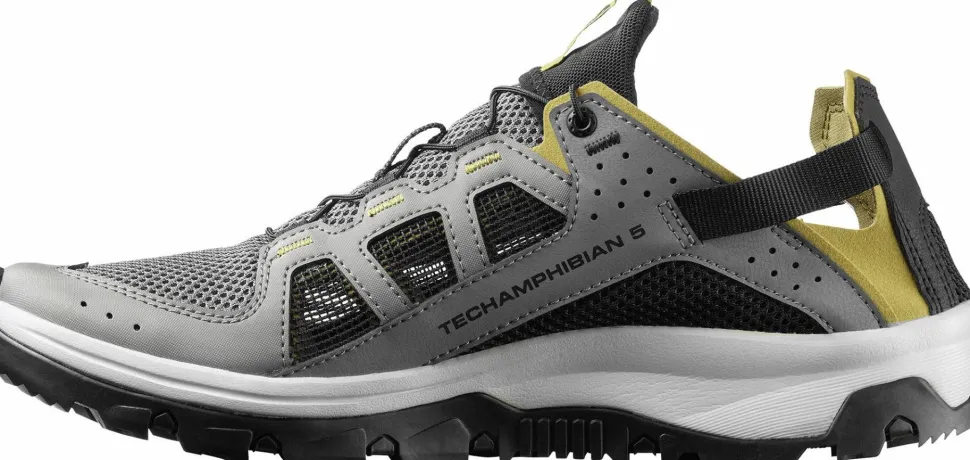 Salomon Men's Techamphibian 5 Castlerock/Willow/Black