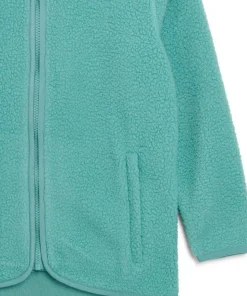 Tretorn Juniors' Farhult Pile Jacket Dusty Turquoise