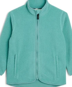 Tretorn Juniors' Farhult Pile Jacket Dusty Turquoise