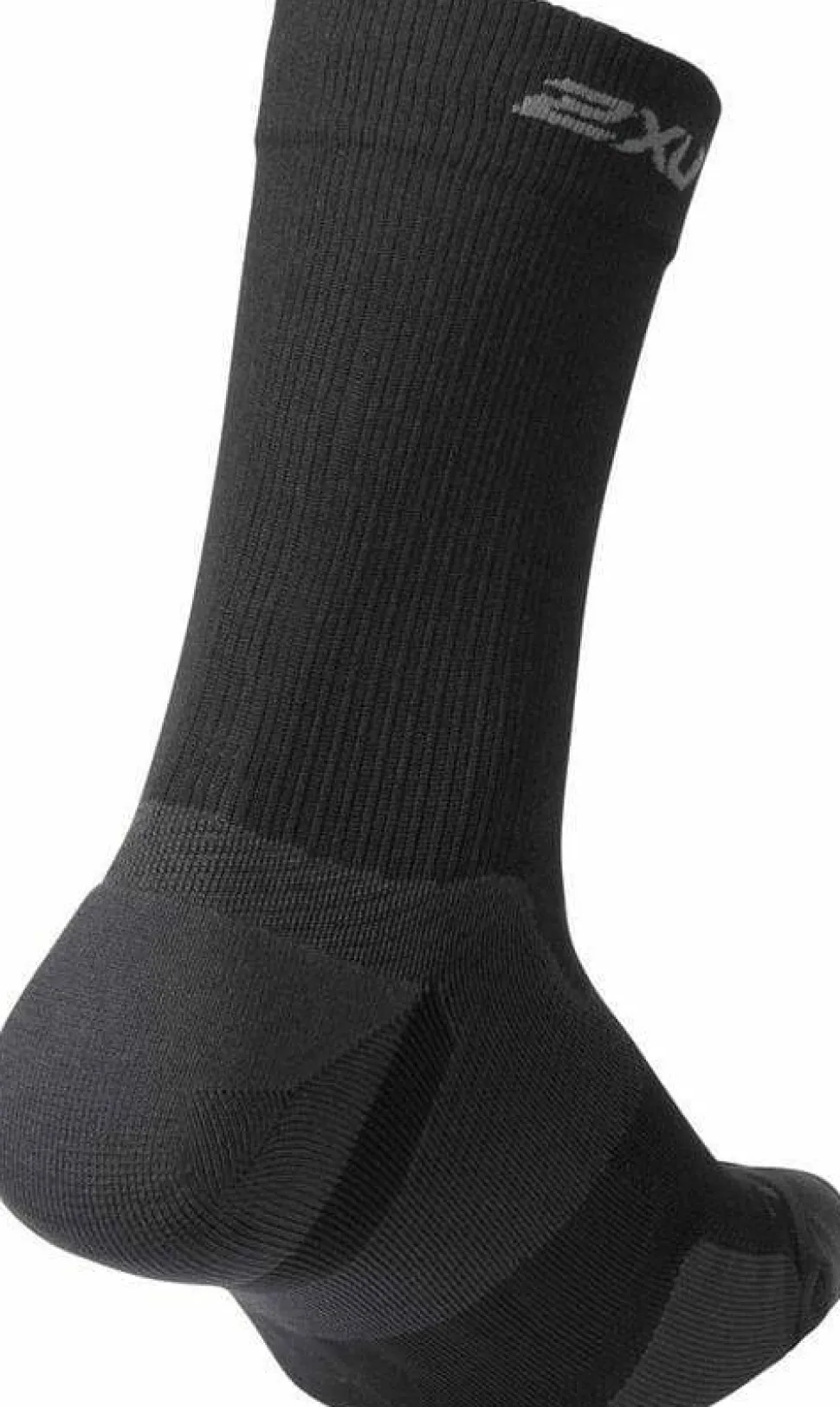 2XU Vectr Cushion Crew Socks Black/Titanium